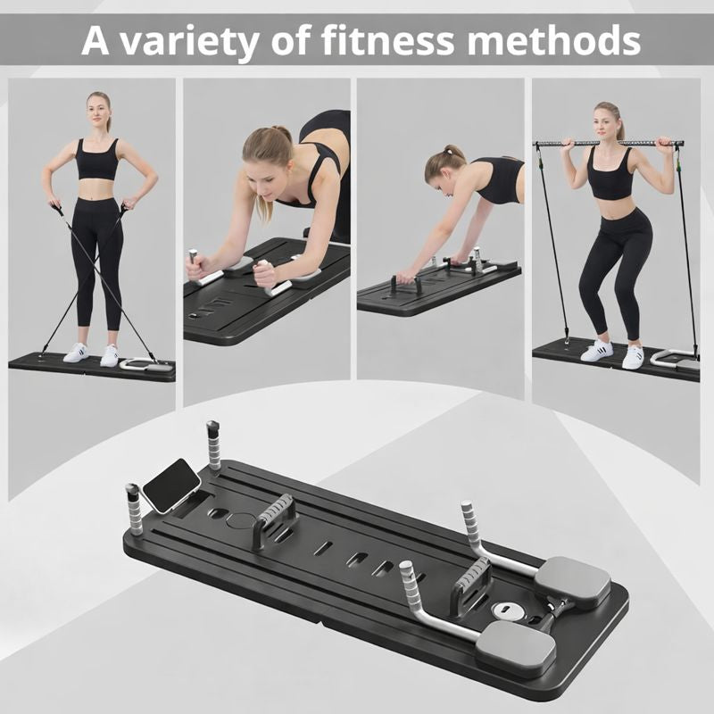 Multifunction Pilates Trainer Board Burn Fat, Tone Abs & Train Full Body at Home