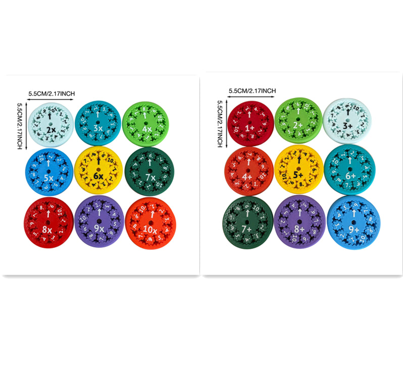 Math Fidget Spinner Fun Montessori Learning Toy
