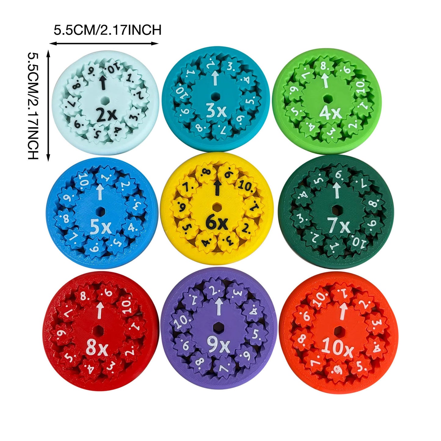 Math Fidget Spinner Fun Montessori Learning Toy