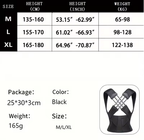 Back Posture Corrector – Spine Support, Hunchback Prevention & Shoulder Alignment