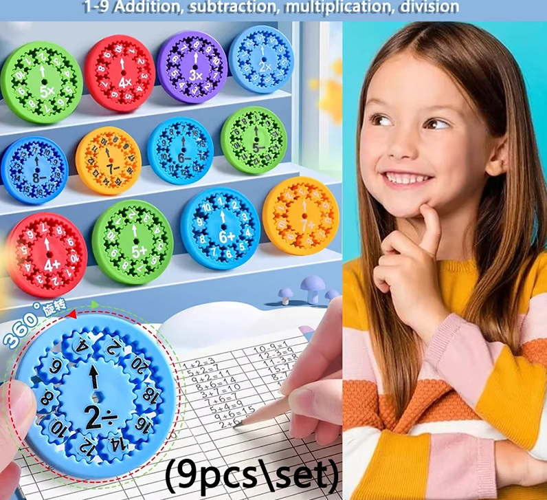 Math Fidget Spinner – Fun Montessori Learning Toy for Kids